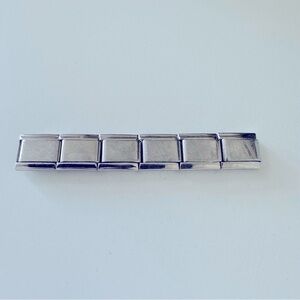 6 Stainless Steel Charm Links for Italian Charm Bracelet